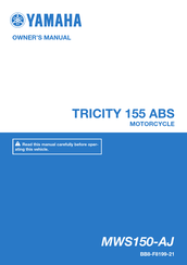 Yamaha TRICITY 155 ABS 2017 Owner's Manual