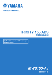 Yamaha MWS150-AJ Owner's Manual