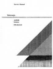 Tektronix A6902B Service Manual