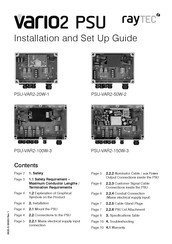 Raytec PSU-VAR2-50W-2 Installation And Setup Manual