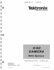 Tektronix C-5C Instruction Manual