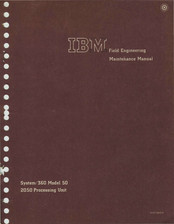 IBM System/360 2050 Maintenance Manual