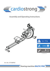 CARDIOSTRONG Baltic Pro Assembly And Operating Instructions Manual