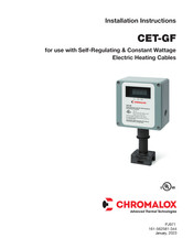 Chromalox CET-GF Installation Instructions Manual