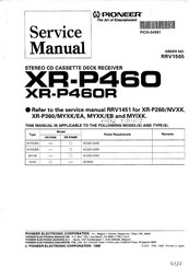 Pioneer XR-P460 Service Manual