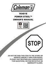 Coleman Power Steel 90481E Owner's Manual