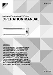 Daikin FTE60UV16U2A Operation Manual