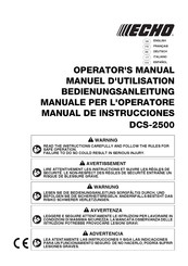 Echo DCS-2500 Operator's Manual