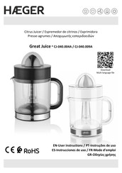 HAEGER Great Juice CJ-040.009A User Instructions