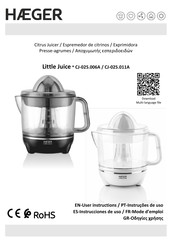 HAEGER Little Juice CJ-025.011A User Instructions