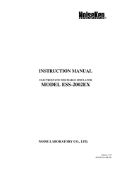 NoiseKen ESS-2002EX Instruction Manual