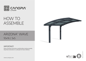 Palram canopia ARIZONA WAVE 19x16 / 6x5 - ARCH How To Assemble