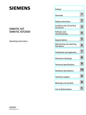 Siemens SIMATIC IOT Operating Instructions Manual