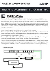 avide ABLS12V100100-60RGBW User Manual
