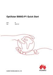 Huawei OptiXstar B866G-P1 Quick Start Manual