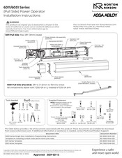 Assa Abloy NORTON RIXSON 6051 Series Installation Instructions Manual
