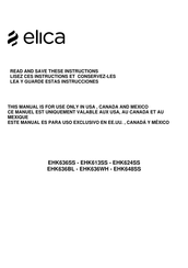 ELICA PRF0157407 Instructions Manual
