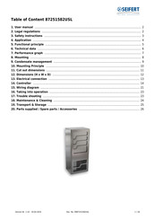 Seifert Progressive Series Manual