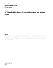 HPE Apollo 4200 Gen10 Maintenance And Service Manual
