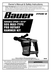 Harbor Freight Tools Bauer 2143E-B Owner's Manual & Safety Instructions