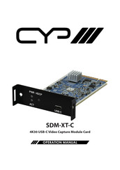 CYP SDM-XT-C Operation Manual