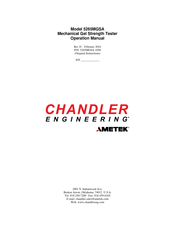 Ametek Chandler Engineering 5265MGSA Operation Manual