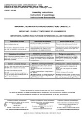 Costco CABRINI 2127533 Assembly Instructions Manual