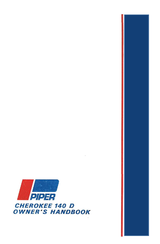 Piper CHEROKEE CRUISER PA-28-140 Owner's Handbook Manual