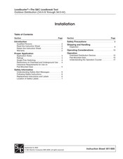 S&C Loadbuster Instruction Sheet