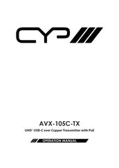 CYP AVX-105C-KIT Operation Manual