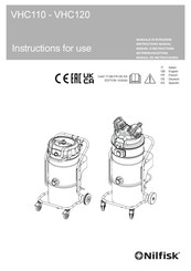 Nilfisk-Advance VHC120 Instructions For Use Manual