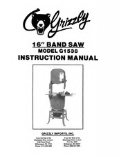 Grizzly G1538 Instruction Manual
