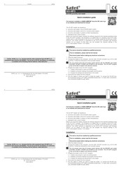 Satel MIFARE SO-MF3 Quick Installation Manual