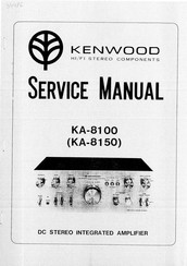 Kenwood KA-8150 Service Manual