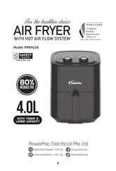 PowerPac PPAF608 Instructions Manual