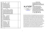 KUNERT LAZZIO PREMIUM 3IN1 Operating Manual