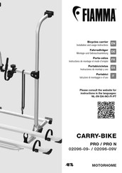Fiamma CARRY-BIKE PRO Installation And Usage Instructions