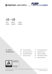 Pentair Jung Pumpen U6 KES Instruction Manual