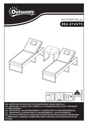 Outsunny 862-074V70 Manual
