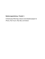 IK Multimedia irig 2 User Manual