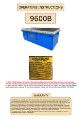 Denray 9600B Operating Instructions Manual