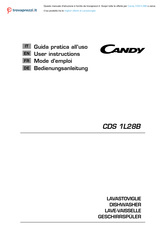 Candy CDS 1L28B User Instructions