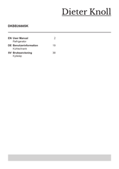 Dieter Knoll DKBB2688SK User Manual