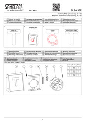 Sanela SLZA 30E Instructions For Use Manual
