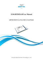 Ebyte E104-BT5032A/B User Manual