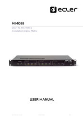 Ecler MMIMO88 User Manual