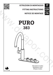 IB RUBINETTERIE PURO 383 Fitting Instructions Manual