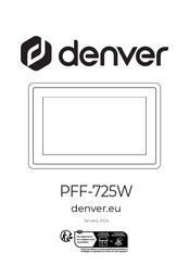 Denver PFF-725W Manual