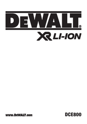 DeWalt DCE800 Original Instructions Manual