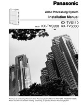 Panasonic KXTVS200 - VOICE MAIL SYSTEM Installation Manual